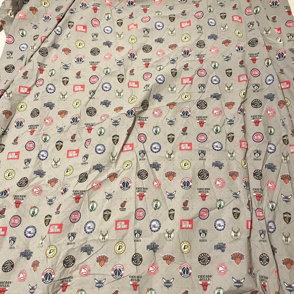 Pottery Barn NBA Full Size Flat Sheet Eastern Conference PB Teen